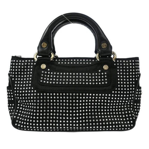 Celine Black Satin Rhinestone Mini Boogie Handbag CE00/34 195785 - Picture 1 of 10